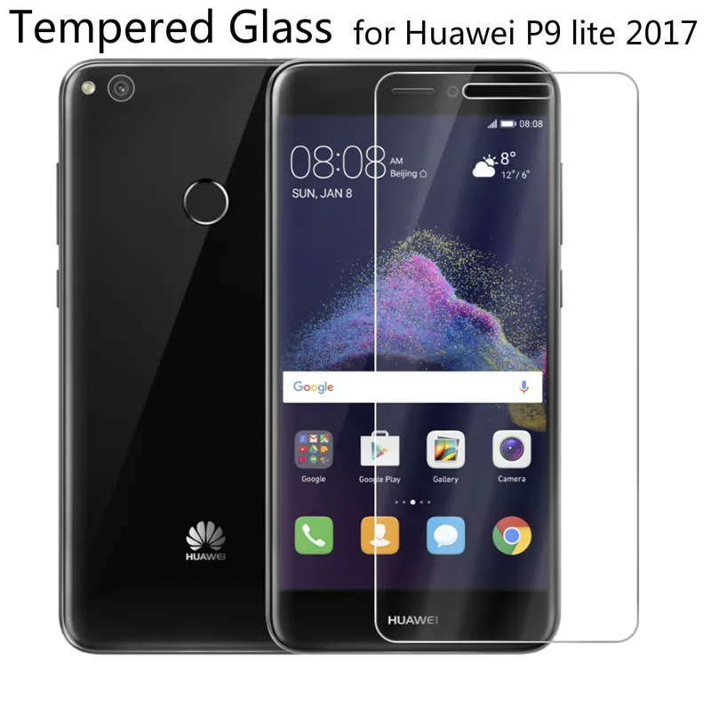 9H Tempered Glass For Huawei P9 Lite 2017 2.5D Toughened protective film P9Lite Screen Protector for huawei P 9 | Мобильные телефоны