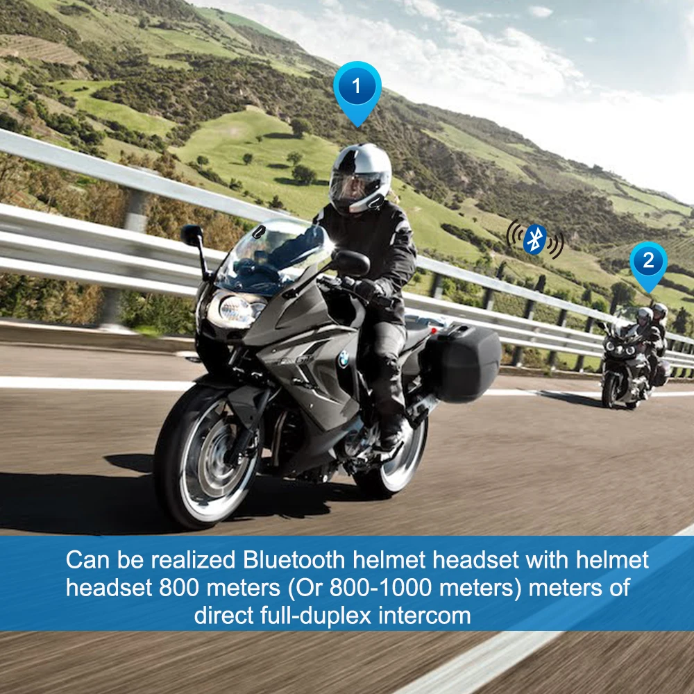Дропшиппинг 2 шт. BT S3 мотоциклетный шлем домофон мотоцикл беспроводной Bluetooth