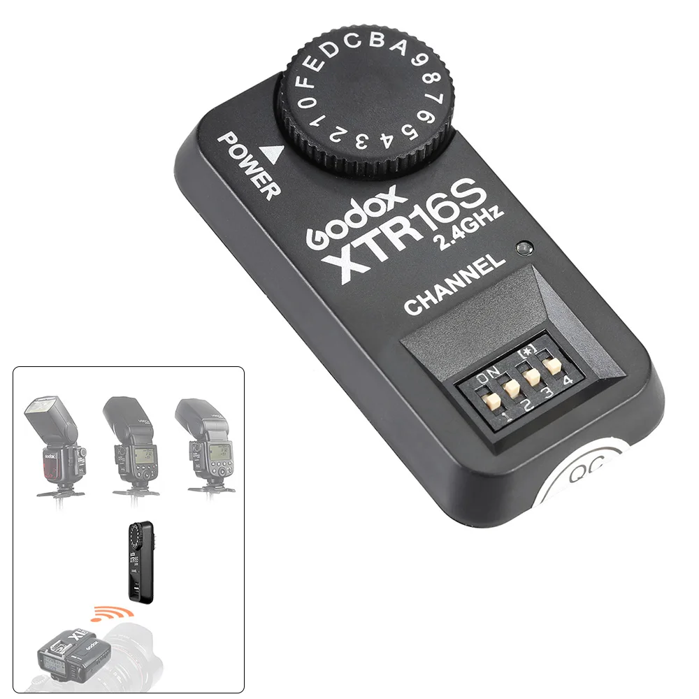 Godox XTR 16S 2 4G Wireless X system Remote Control приемник вспышки для VING V860 V850|Пульты и триггеры| |