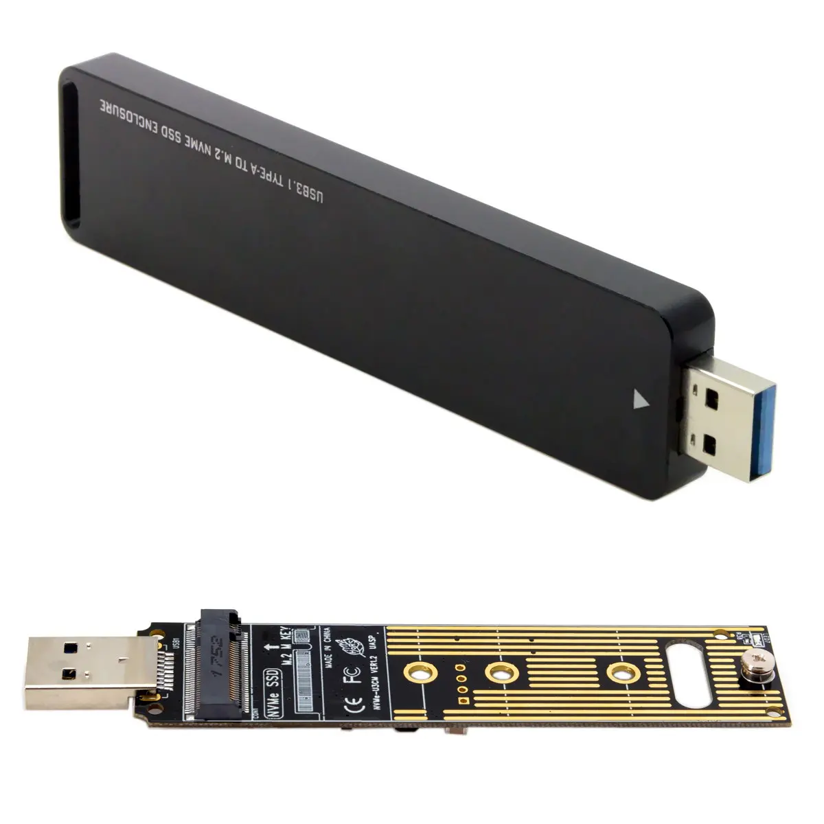 Внешний конвейер USB 3 0 для NVME M key M.2 NGFF SSD PCBA с чехлом флэш диска|Кабели передачи
