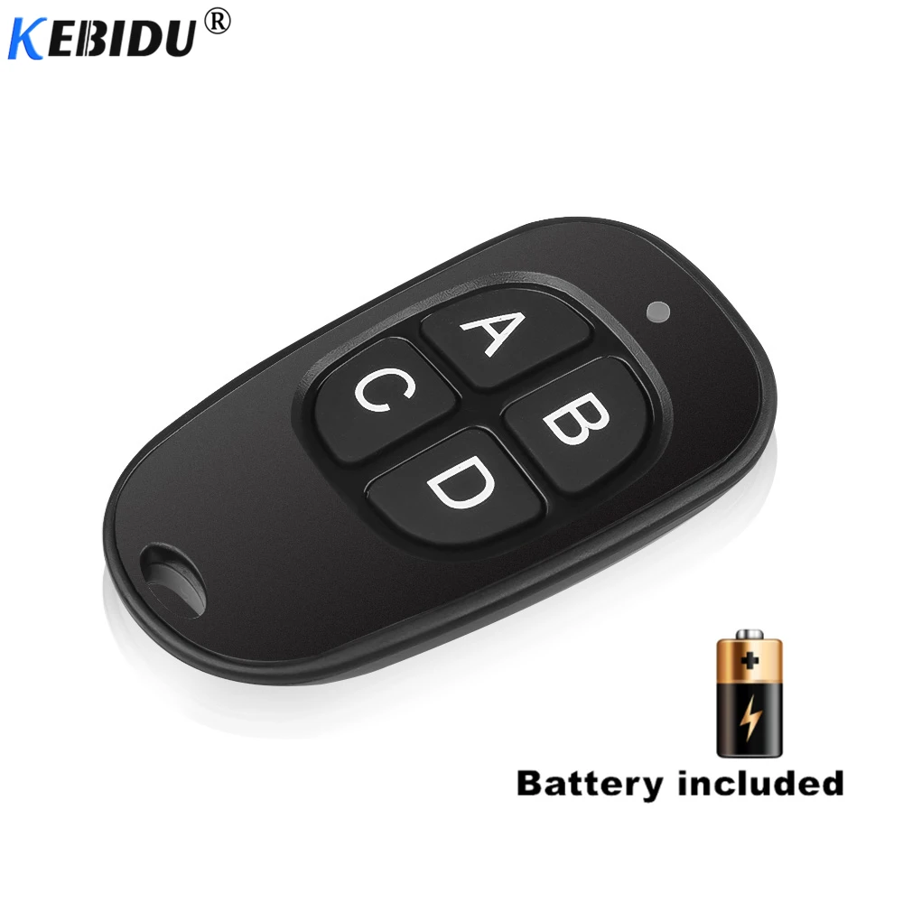 Kebidumei Wireless Remote Control 433Mhz Copy Clone Code Garage Door Gate Car Key Fob Duplicator Scanner Remote Control Door Key