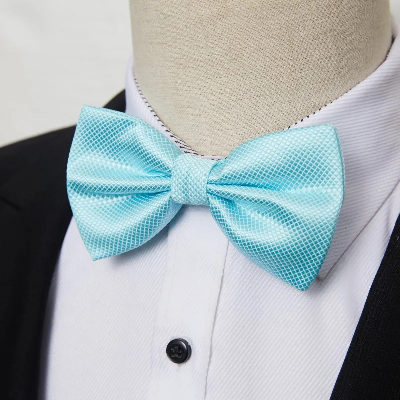 Black Bow Ties Pre Tied Men's Fashion Color Checked Bowtie Adjustable Business Wedding Papillon Men Accessories | Аксессуары для