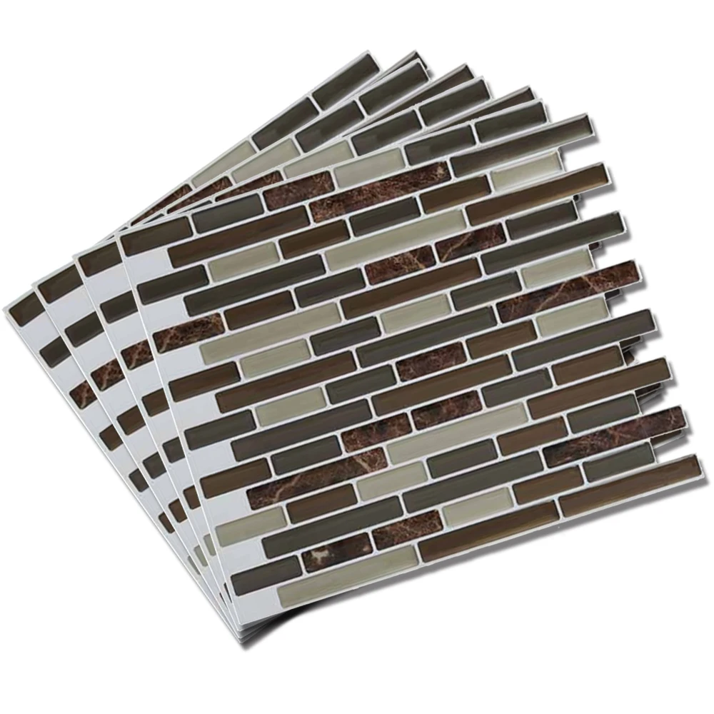 3D мраморная мозаика пилинг и палка настенная плитка самоклеящаяся Backsplash DIY Кухня