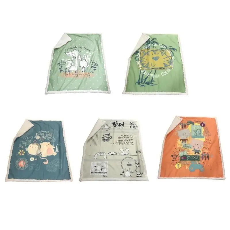 1 шт. утепленное Двухслойное Коралловое флисовое детское постельное белье с