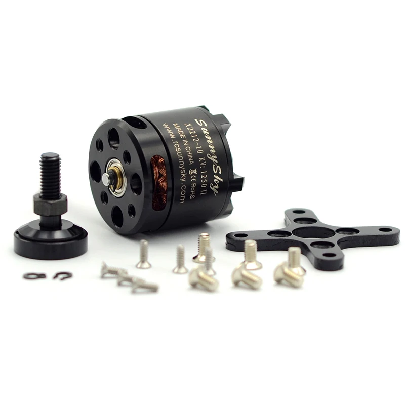 Оригинальный бесщеточный двигатель SUNNYSKY X2212 KV980/KV1250/KV1400/KV2100/KV2450 (короткий вал)