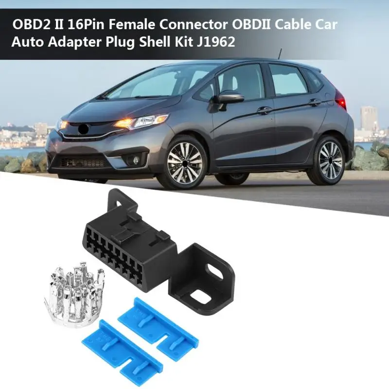 16 контактный гнездовой разъем OBD2 II кабель OBDII автомобильный адаптер корпус вилки