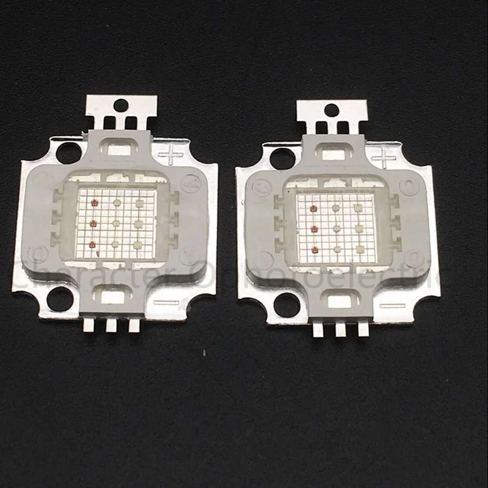 5 шт. высокомощный светодиодный чип 10 Вт COBLight Beads10 RGB Красный Зеленый Синий SMD диод