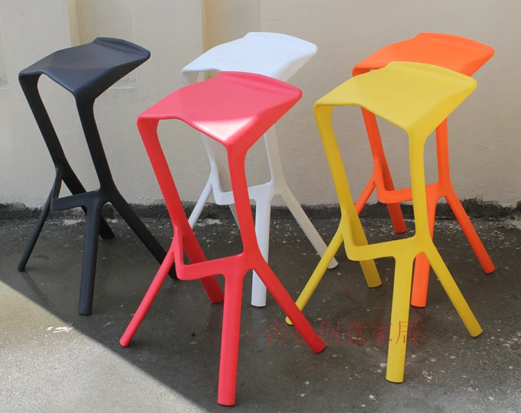 Минималистский современный дизайн Пластик стекируемые Миура барный стул