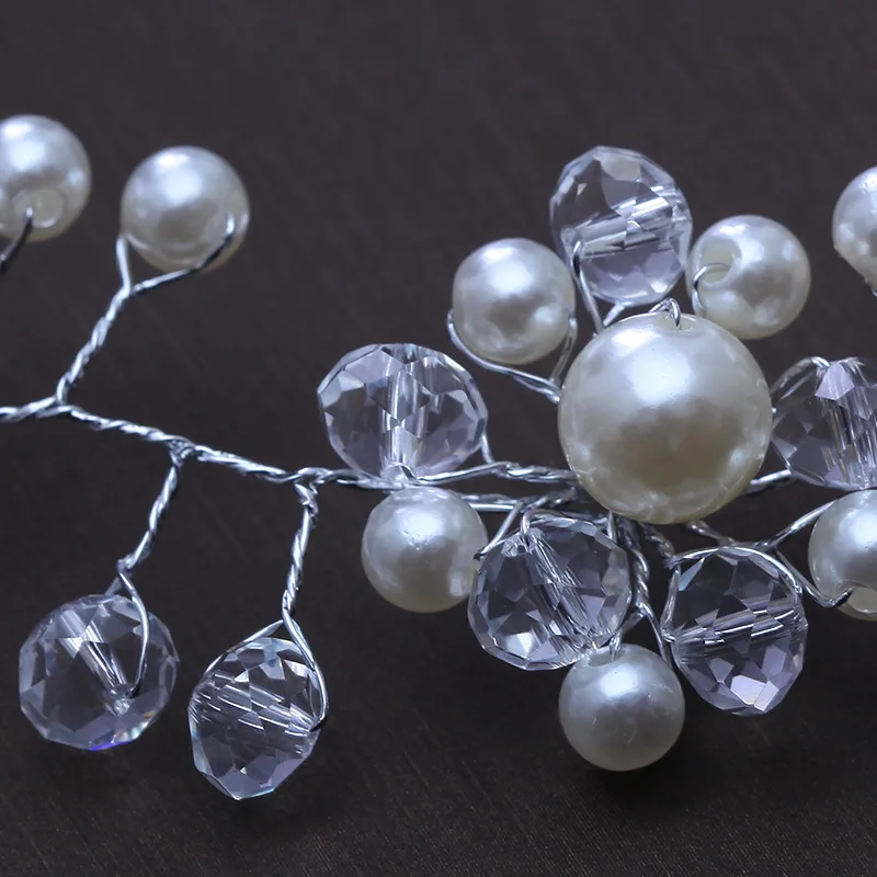 Handmade Simulated Pearl Headband Hair Accessories Fashion Women Headdress Wedding Party Headwear Ornament Girls Headpiece Gifts | Украшения