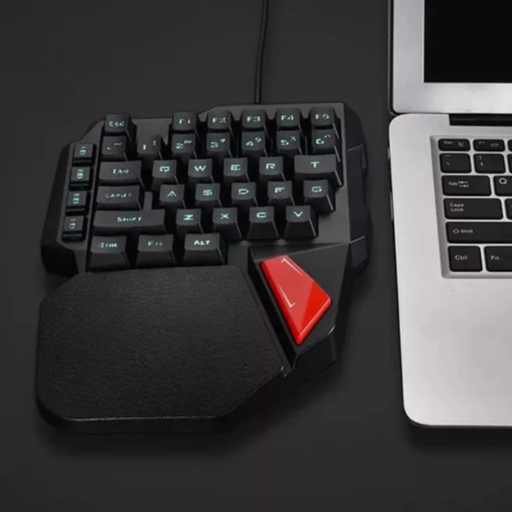 K108 игровая клавиатура геймпад джойстик одна рука USB Проводная Механическая с RGB