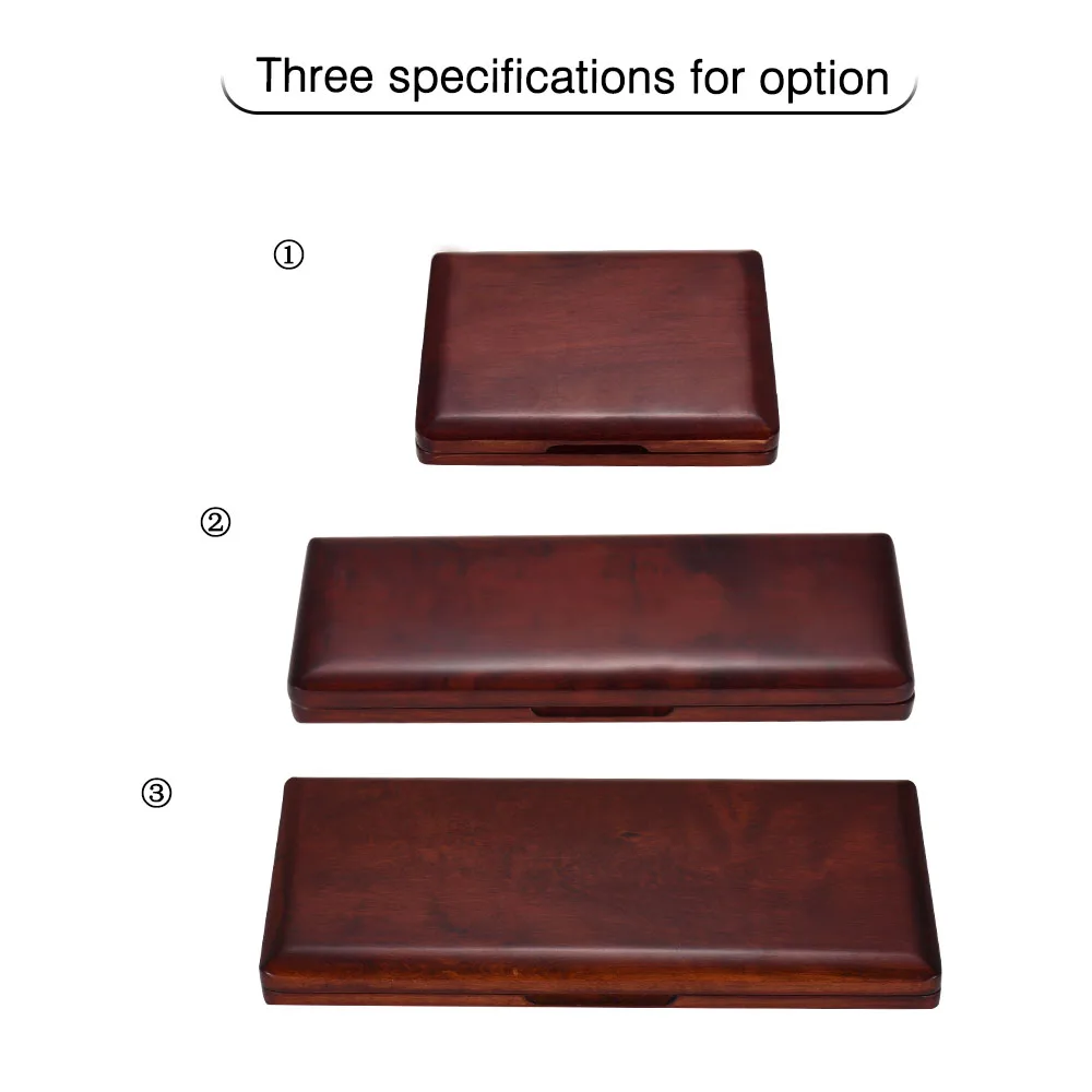 

Wooden Saxophone Reed Case with Inner Soft Cloth Sax Accessories Reeds Holder Storage Box for 5pcs Saxophone Reeds