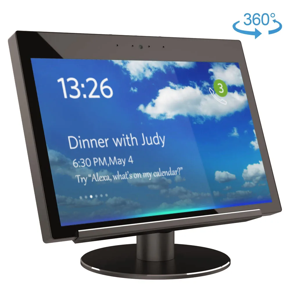 Новый алюминиевый подставка для Amazon Echo Show2nd 360 Поворотный динамик металлический