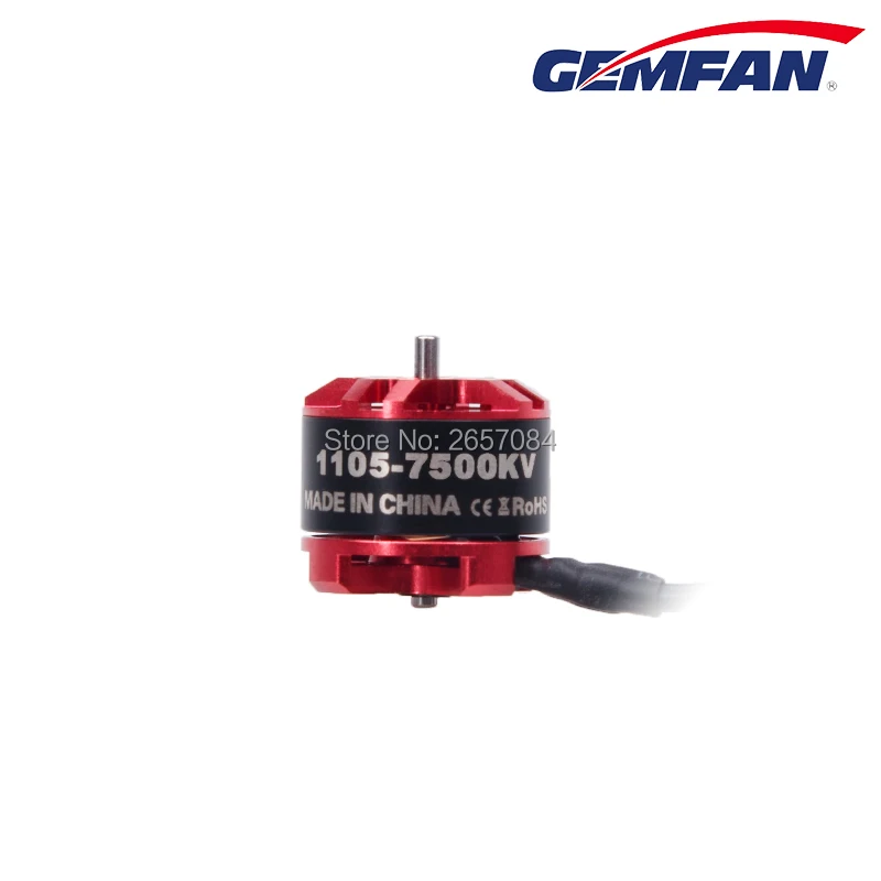 Электродвигатель Gemfan 1105 7500KV бесщеточный CW CCW для Mini Квадрокоптер Мультикоптер FPV