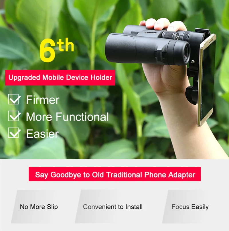 Bakeey Phone Adustable Rotate Camera Lens Clip Universal Scope Monocular Fish Eye Digital Rubber Suction Mount Holder |