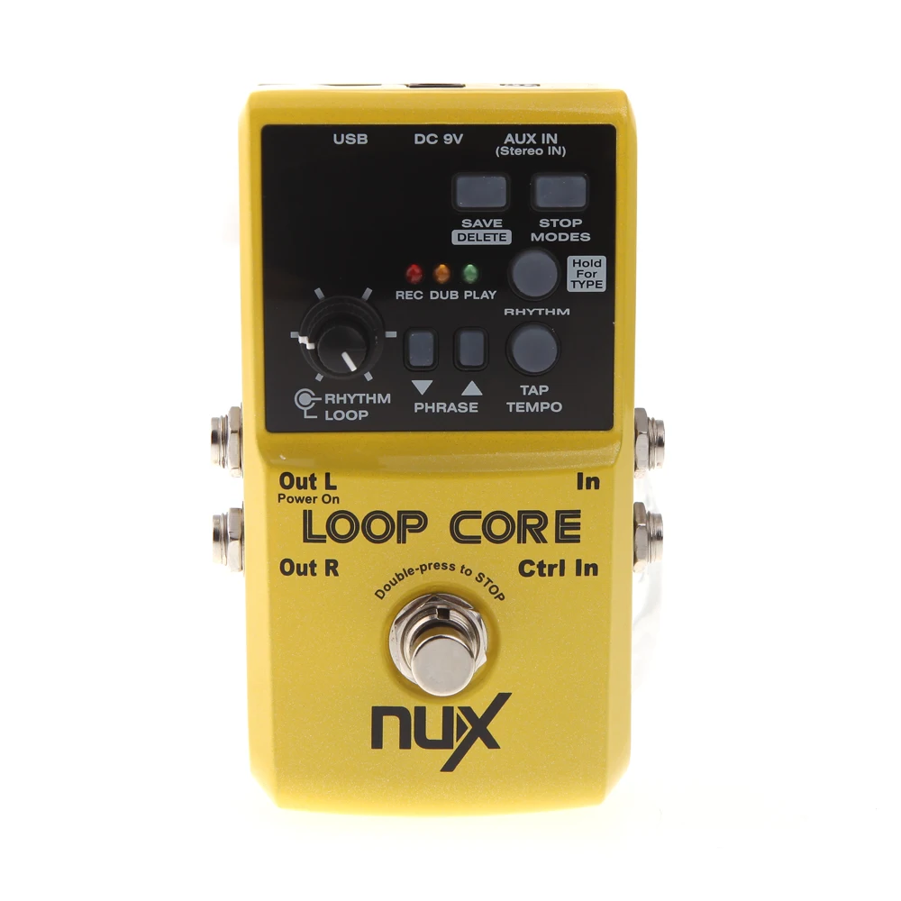 NUX Loop Core Electric Guitar Effect Pedal 6 Hours Recording Time Built-in Drum Patterns | Спорт и развлечения