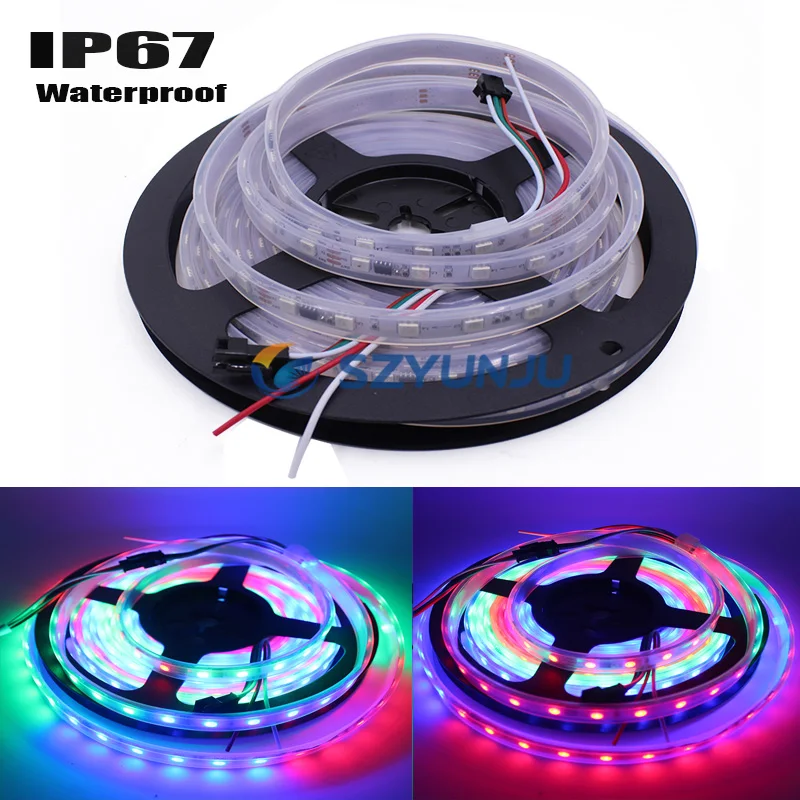 5 м WS2811 16703 IC 60 Светодиодный/м DC24V Светодиодный адресуемый Цифровой RGB Мечта полный