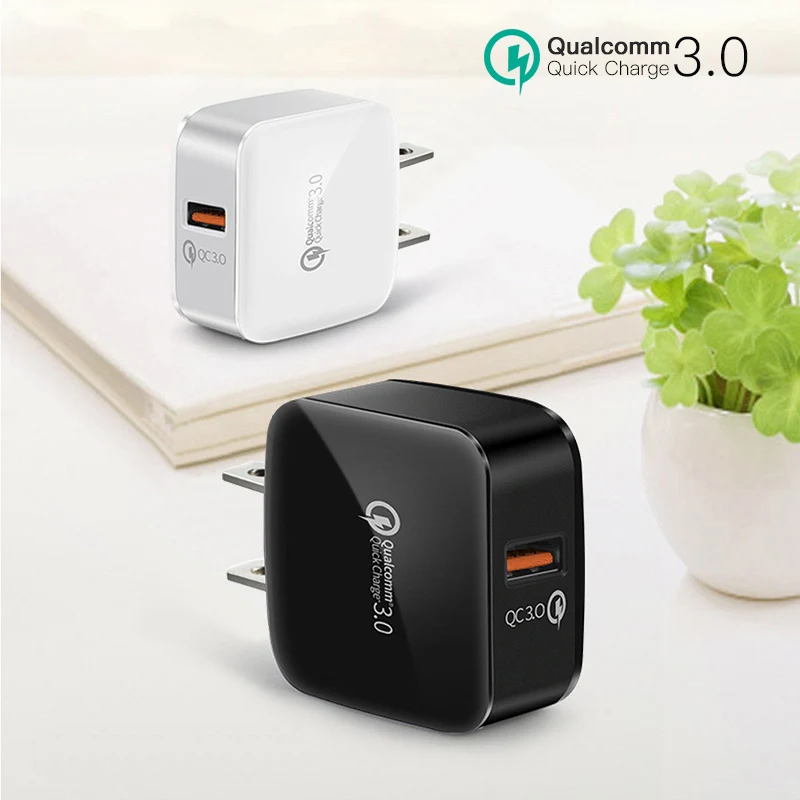 USB Quick Charge 3 0 для iPhone 7 8 US Plug быстрое зарядное устройство мобильного телефона