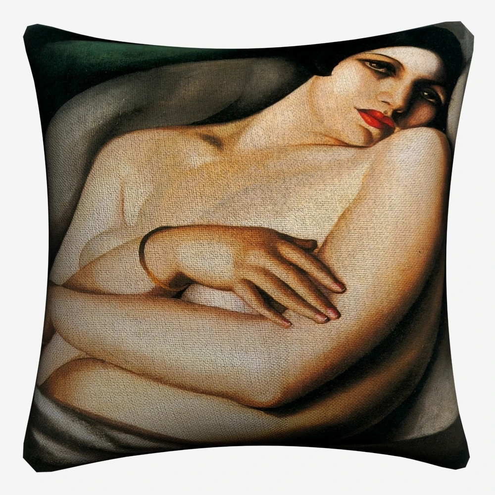 Tamara De Lempicka Abstract Women Decorative Cotton Linen Cushion Cover 45x45cm For Sofa Chair Pillowcase Home Decor Almofada | Дом и сад