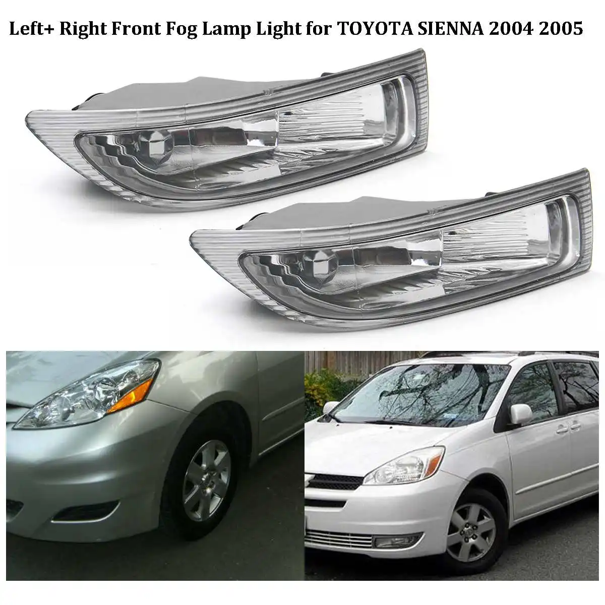 1 пара противотуманный светильник в сборе дневный ходовой для TOYOTA SIENNA 2004 2005