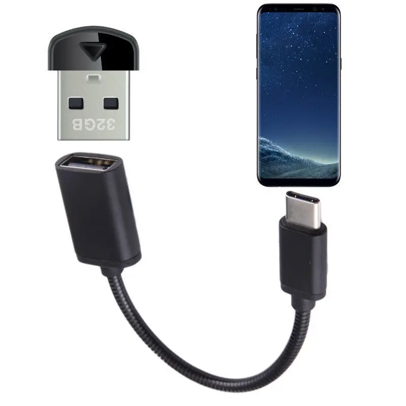 Hot 2019 USB-C 3.1 Male Type C to USB Adapter Cable Female Data Converter Connector OTG |