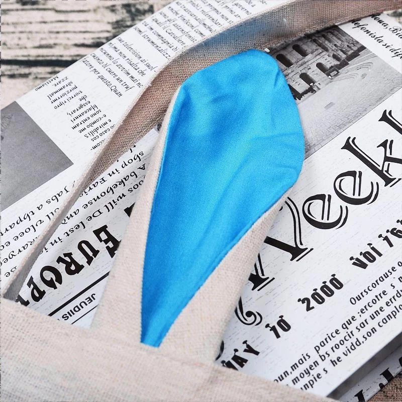 KSFSEaster Подарочная сумка с заячьими ушками милая креативная льняная для хранения