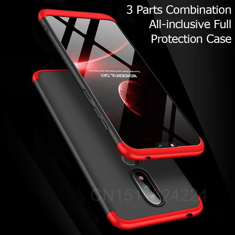 306 Full Phone Cases For Nokia 6.1 Plus Case Matte Back Cover X6 2018 TA-1099 5.8inch Bumper Shell |