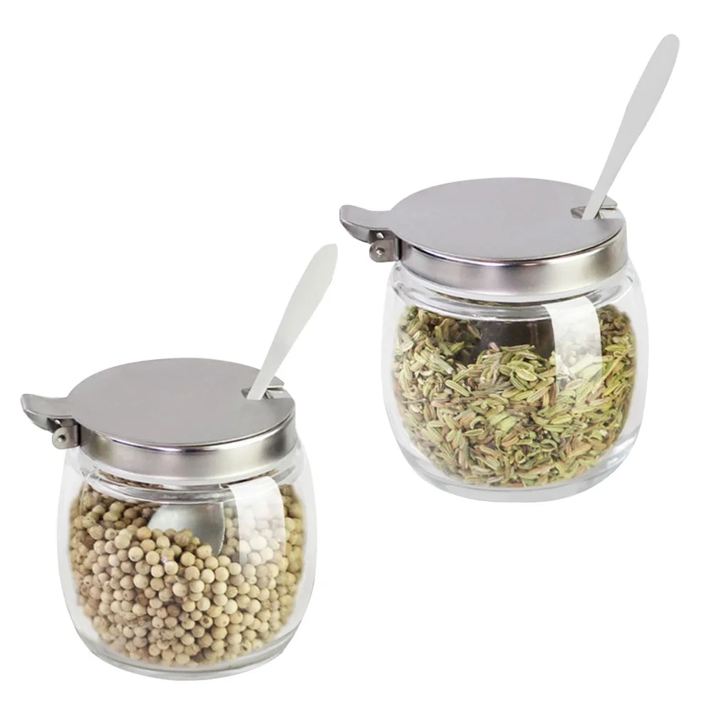 2 шт. банки для специй сахара приправ перца кукурузы крахмала контейнер шейкеры с
