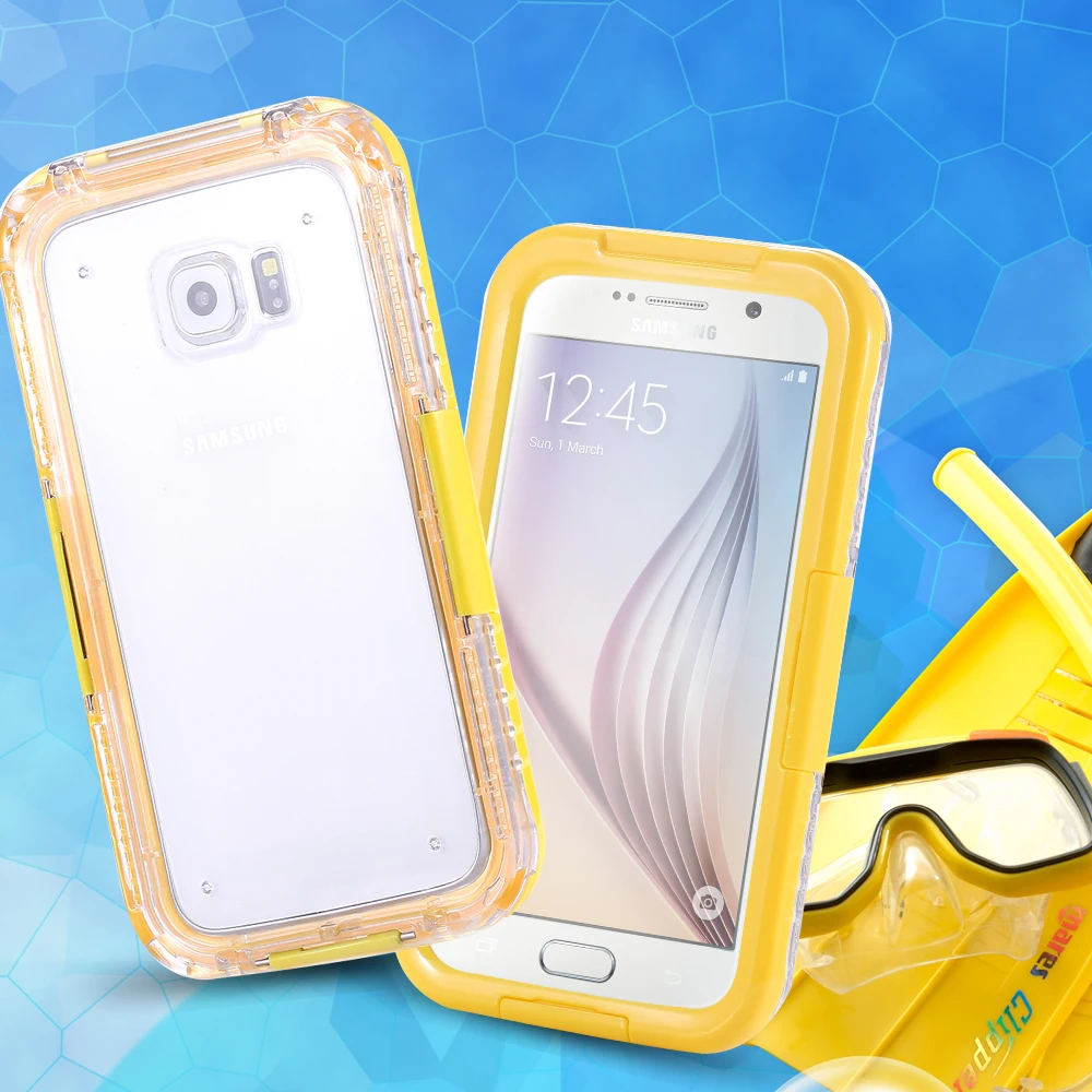 KISSCASE Waterproof For Galaxy S3 S4 S5 S6 Edge Plus Case Transparent Surfing Sports Cover Samsung Note 5 |