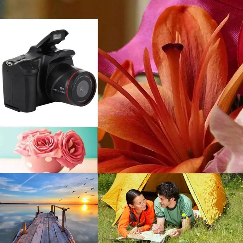Цифровая камера Full HD SLR видеокамера 16 мегапикселей CMOS сенсор с 2 4 &quotЖК экраном