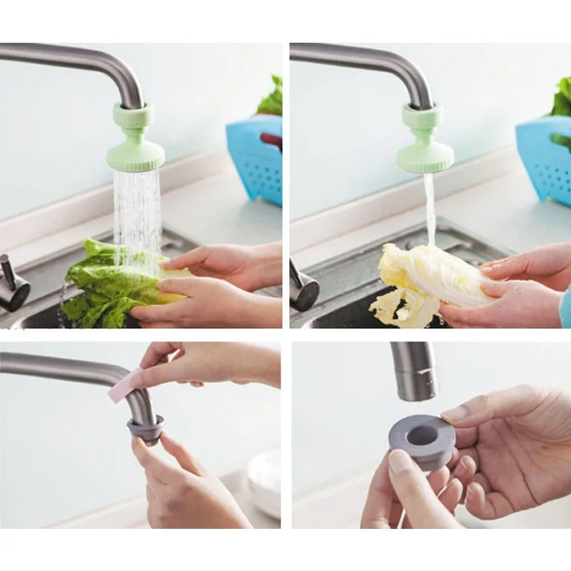 

BalleenShiny Tap Adjustable Sprinkler Kitchen Bathroom Spatter-proof Water Save Accessories Eco-friendly Faucet Shower Gadgets
