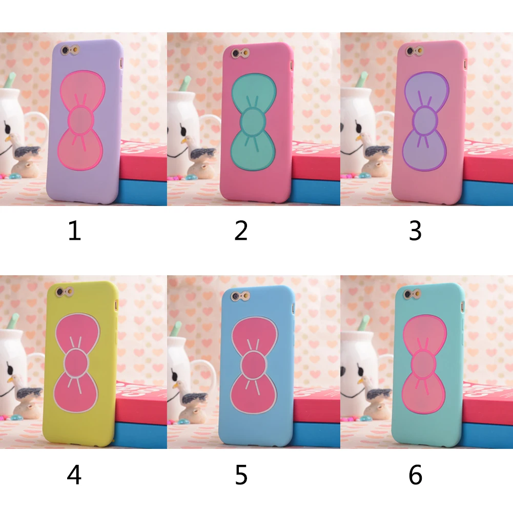 Для 6/6s (4 7 '')/для iPhone6 plus (5 5'') 3D бабочка лук с держателем падение
