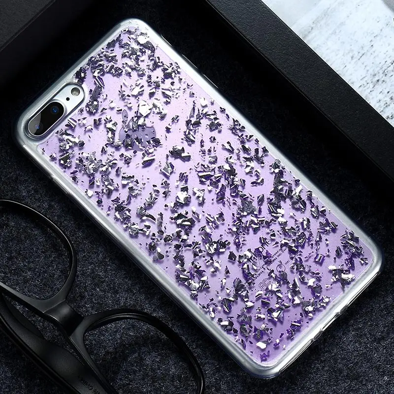 KISSCASE чехол с блестками для iPhone 6 6s Plus 7 5 5S SE Тонкий в Корейском стиле S Fundas |