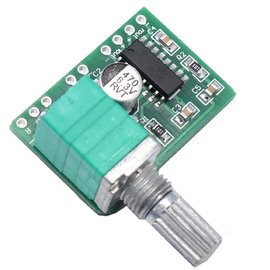 AOKIN Mini PAM8403 DC 5 В 2 канала USB цифровой аудио усилитель плата модуль 2*3 Вт регулятор