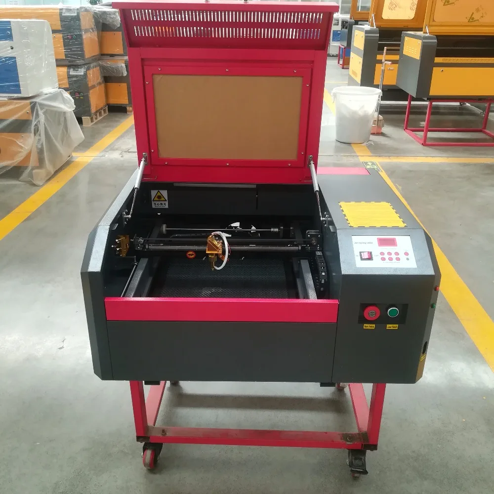 50W 400X400MM 440 лазерная гравировальная машина резак с автоматической платформой вверх и вниз бесплатно в Алматы или Москву включая налоги.