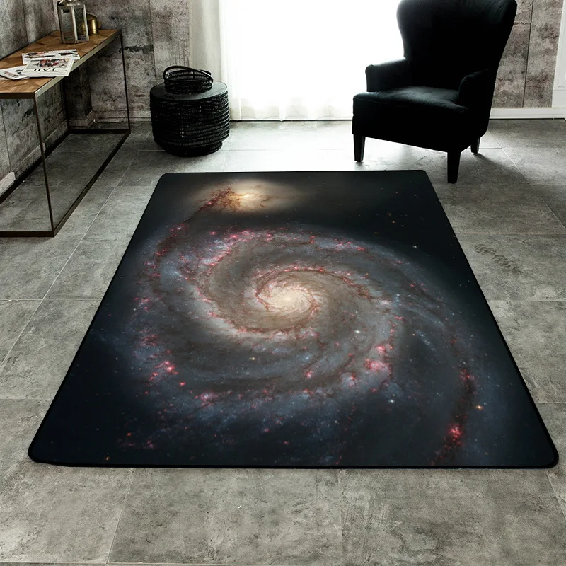 Flannel 3D Print Soft Carpet Dream Galaxy Space pattern Rug Large Size Anti-slip Mat Home Decor Carpets for Living Room Area | Дом и сад