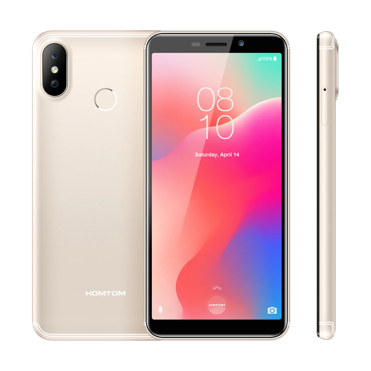 HOMTOM C1 5 '✘:9 1GB 16GB мобильный телефон Android GO 3000mAh SW 13MP камера отпечаток пальца ID Dual
