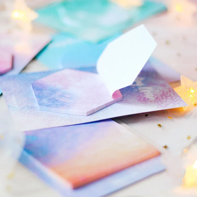 Dream Starry блокнот для заметок креативная Акварельная бумага Липкие заметки книги