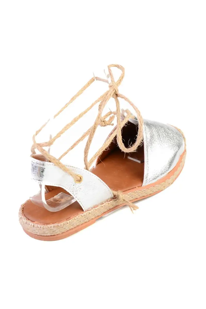 Бэмби серебряные женские Espadril F0395082036 | Обувь