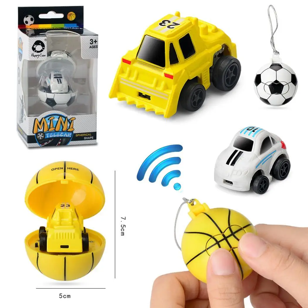 2.4 GHz Kids Mini Cute Soccer Basketball Remote Control Car Toys Manual About 20 30 Minutes White Yellow | Игрушки и хобби