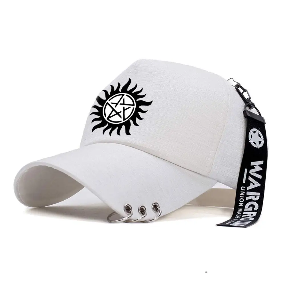 Suncomics сверхъестественная бейсболка с железными кольцами регулируемые Snapback