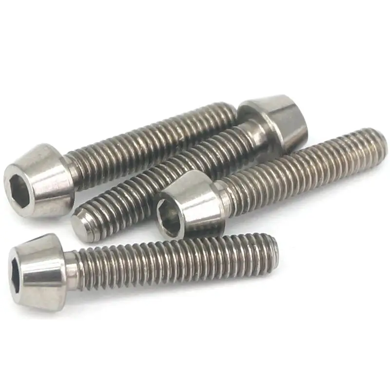 

4 шт. M4x20mm Ti GR5 титановые болты с конусной головкой для велосипеда задний переключатель