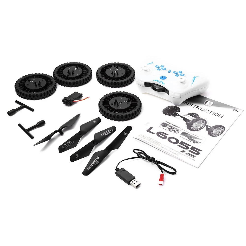 L6055 2 4G 4 канала 6 оси гироскопа 2MP Wifi CAM RC Квадрокоптер автомобиль с светодиодный