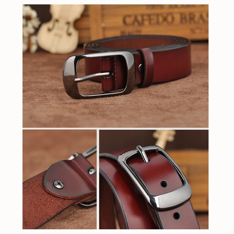 MEDYLA Women Belt Genuine Leather Noble Black Buckle Natural Belts for Simple Casual Decorative Waist | Аксессуары для одежды