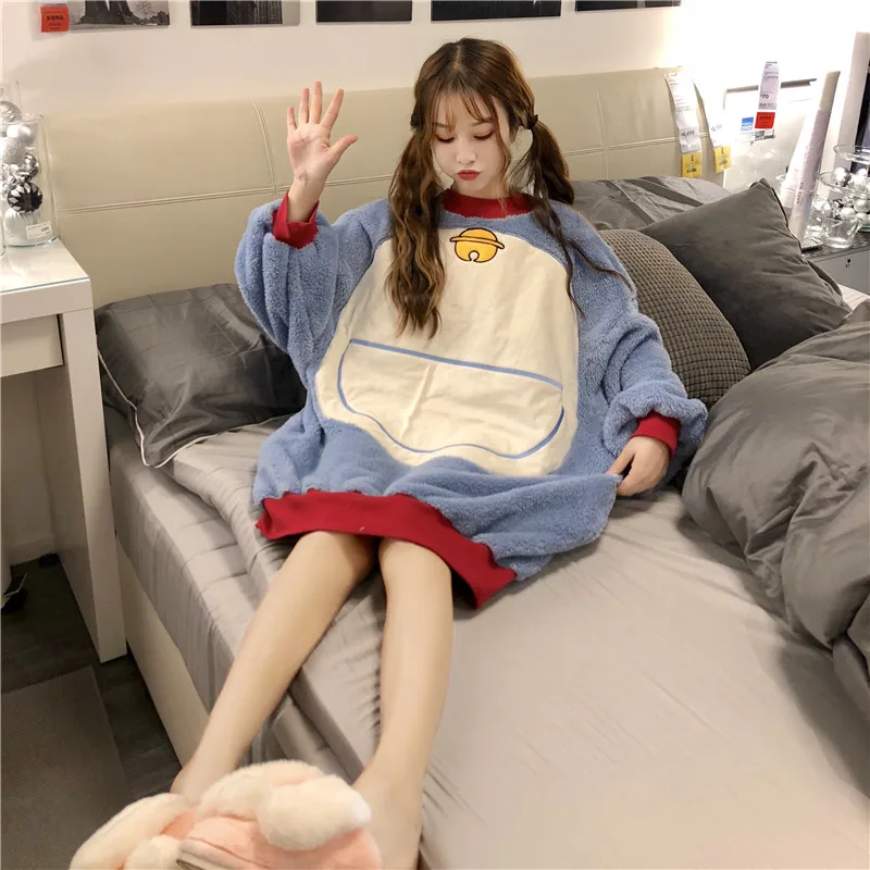 Kawaii осень зима 2021 ulzzang Корейская женская одежда мультфильм Кот Харадзюку