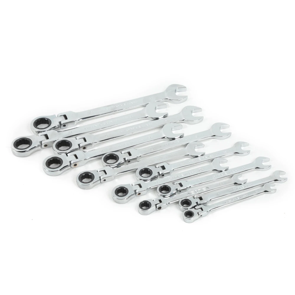 12pcs 8-19mm Double Head Activity Ratchet Gears Wrench Set Flexible Open End Bike Torque Spanner Repair Tools | Инструменты