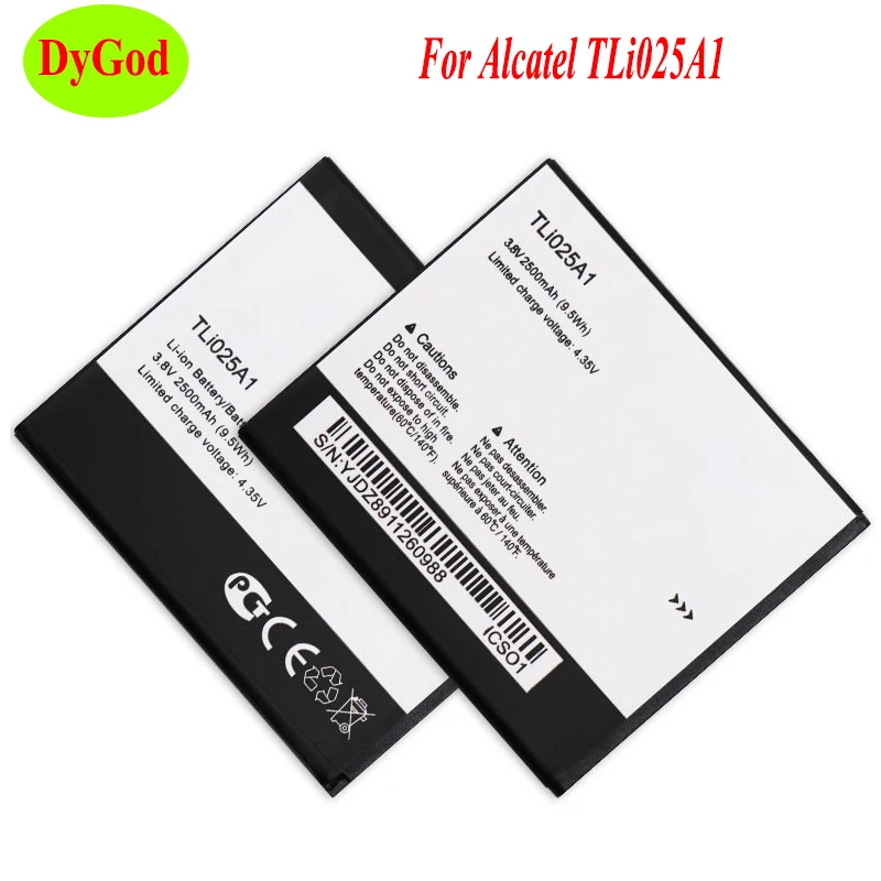DyGod 2500 мАч для Alcatel TLi025A1 POP 4 OT 5051X 5051D батарея Замена батареи Bateria