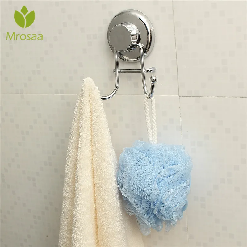 Mroaa прочная присоска двойные крючки для халата полотенце банные щетки держатель