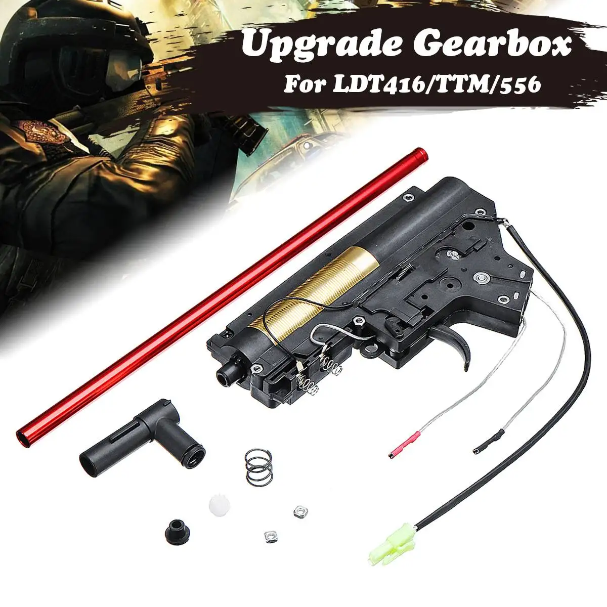 Нейлоновый металлический редуктор № 2 для Jinming 9th Gen9 LDT416/TTM/556 гелевые игрушечные