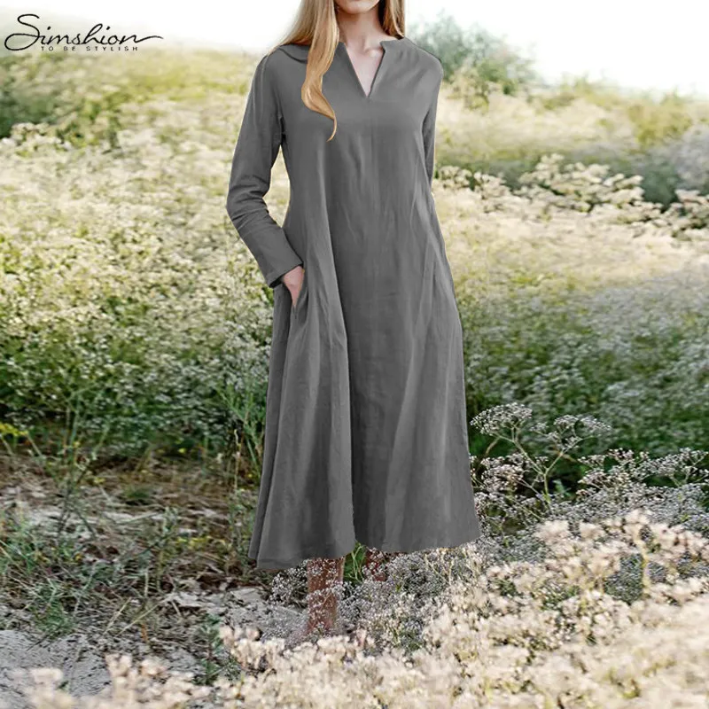 Женское 5XL винтажное ТРАПЕЦИЕВИДНОЕ ПЛАТЬЕ С Поясом 2019 весна женское с длинным