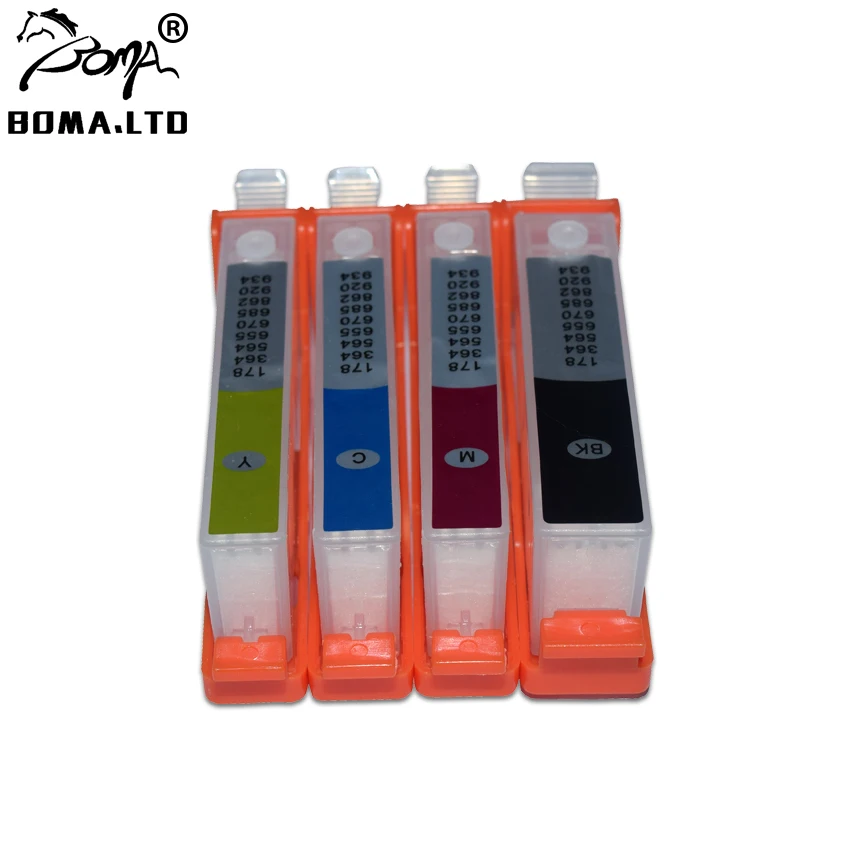 Чернильный картридж BOMALTD 178 364 564 862 655 920 без чипа СНПЧ для HP 3525 5525 4615 4625 4525 6520 6525 3070A